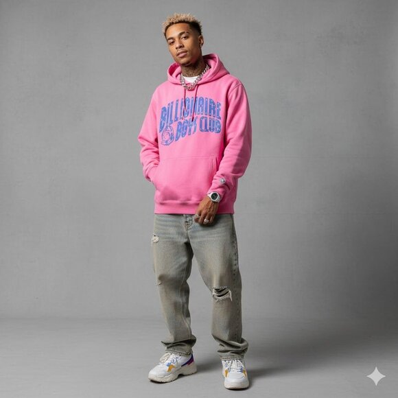 Billionaire Boys Club Other - Billionaire Boys Club Pink Cotton Blend Hoodie Pullover Sweatshirt Men's XL